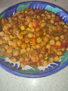Una foto de Garbanzos con verduras