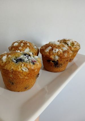 Una foto de Muffin de limón y arándanos 🫐🍋