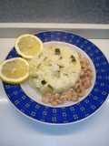 Risotto con zucchina genovese e gamberetti