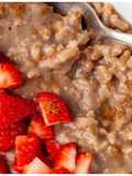Potaje de arroz integral y fruta