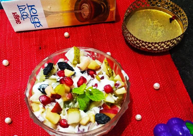 Recipe: Tasty Creamy fruits
