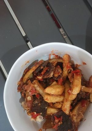 Foto resep Dendeng Balado Pedas asli Minang