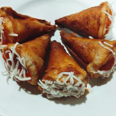 A picture of Leftover roti cone.