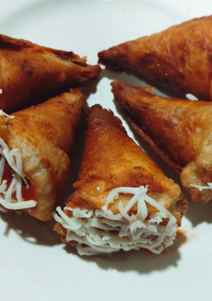 A picture of Leftover roti cone.
