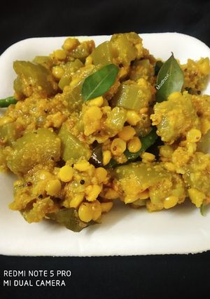 A picture of Bottle gourd sabzi.