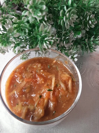 Langkah Gampang Membikin Resep  Rujak Serut Pepaya Timun yang Lezat, Enak Banget