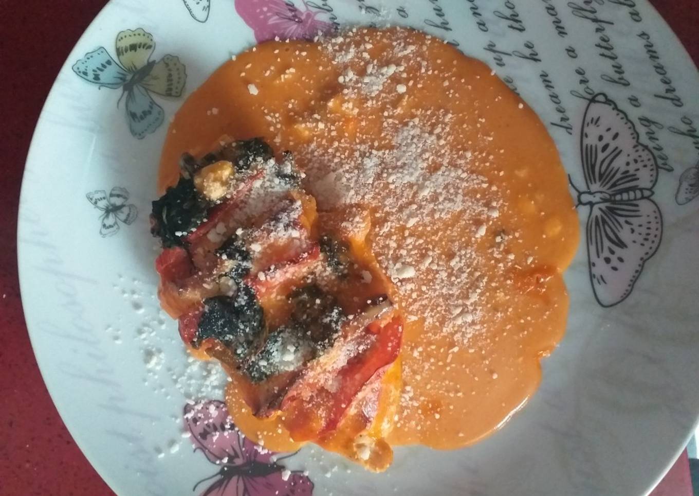 Pechuga de pollo caprese a mi manera