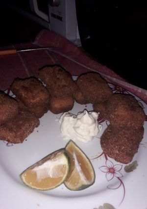 Una foto de Milanesas de polenta