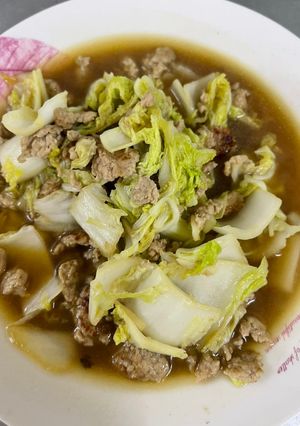รูปของ ผักกาดขาวผัดหมูสับ