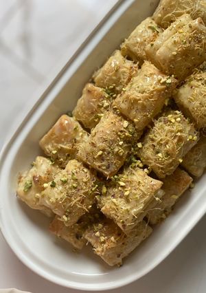 صورة لوصفة مربعات البف باستري 😋