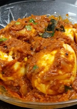 A picture of Spicy Egg Masala.