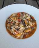 Arroz meloso con mejillones para dos