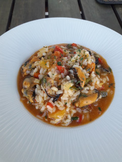 Una foto de Arroz meloso con mejillones para dos