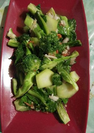 Foto resep Baby kailan with brokoli