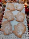 Guanti di Babbo Natale di pasta frolla al limone