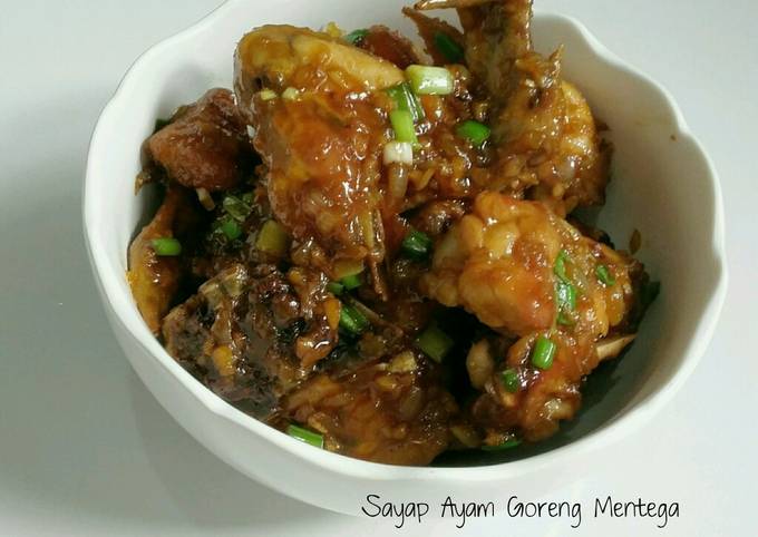 Sayap Ayam Goreng Mentega