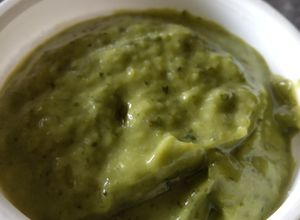 Una foto de Guasacaca o Guacamole casero