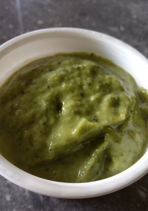 Una foto de Guasacaca o Guacamole casero