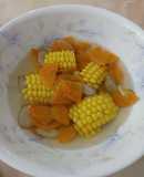 胡蘿蔔玉米牛蒡湯（全素）（方便料理）（養生料理）