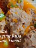 Mpasi Bakso Daging Rusa Kuah Tomat