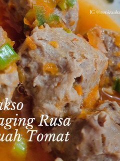 Foto resep Mpasi Bakso Daging Rusa Kuah Tomat