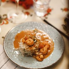 A picture of Malabar (coastal) prawn curry from @radikalkitchen.