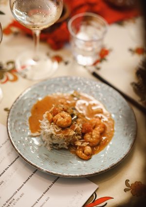 A picture of Malabar (coastal) prawn curry from @radikalkitchen.
