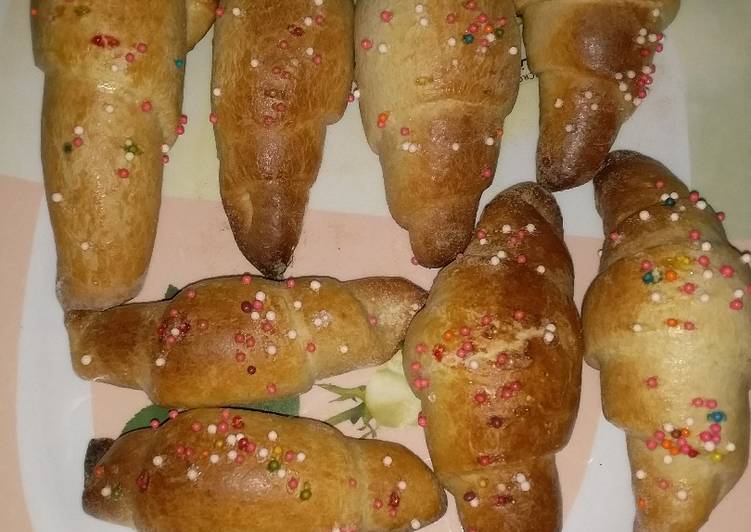 Recipe of Tasty Croissant bread rolls