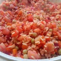 A picture of Ratatouille al vapor.