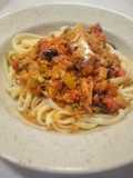 "Pasta chi sardi" pasta con sardinas