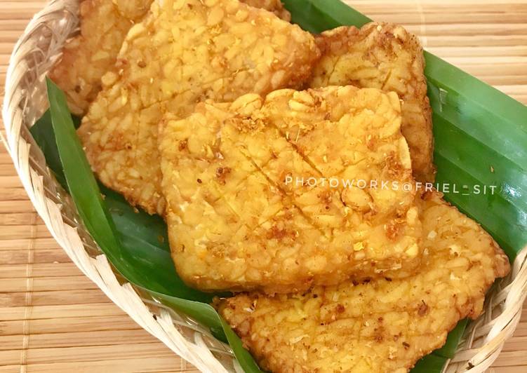 Tempe goreng sederhana