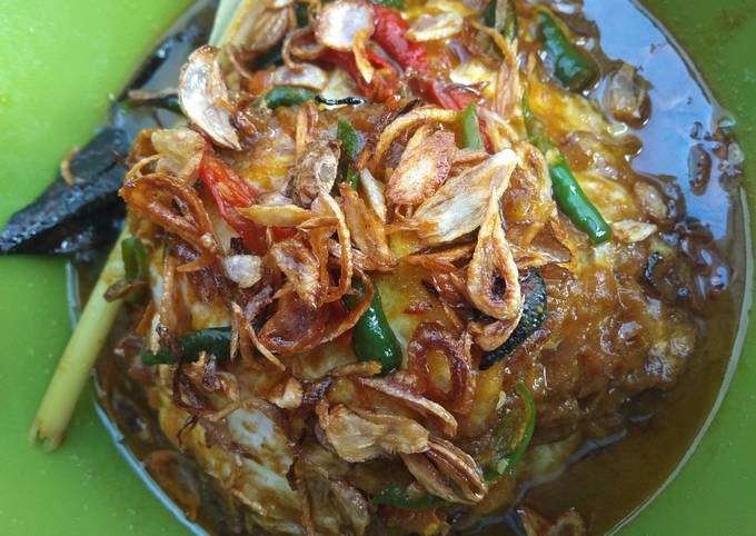 Semur telur ceplok cabe ijo