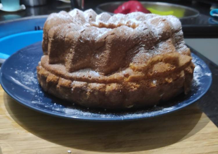 Bizcocho de zanahoria, naranja y manzana