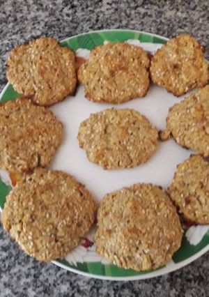 Una foto de Galletas de avena y manzana