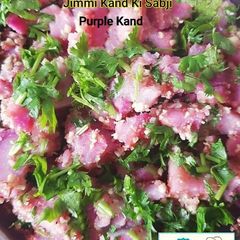 A picture of Purple Yam - Kand or Jimmi Kand Ki sabji.