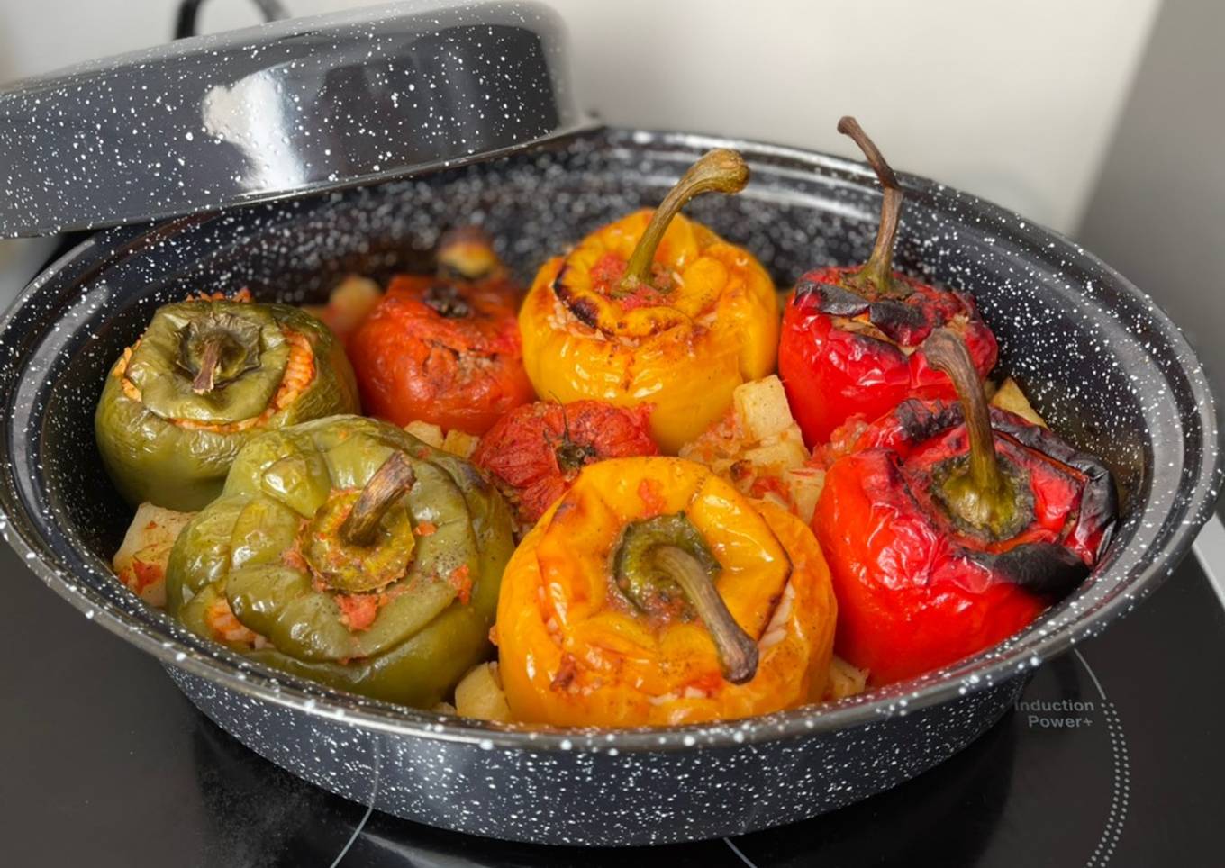 Gemista 🇬🇷 farci grec (tomates, poivrons et pommes de terre)