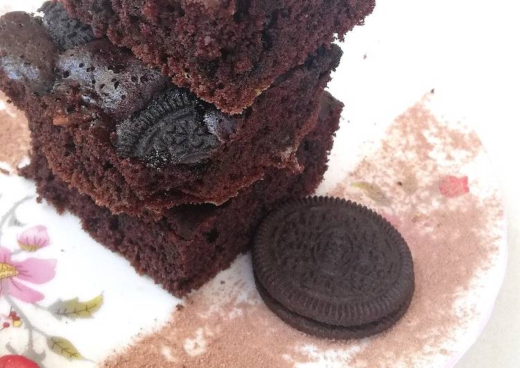 Fudgy oreos brownies