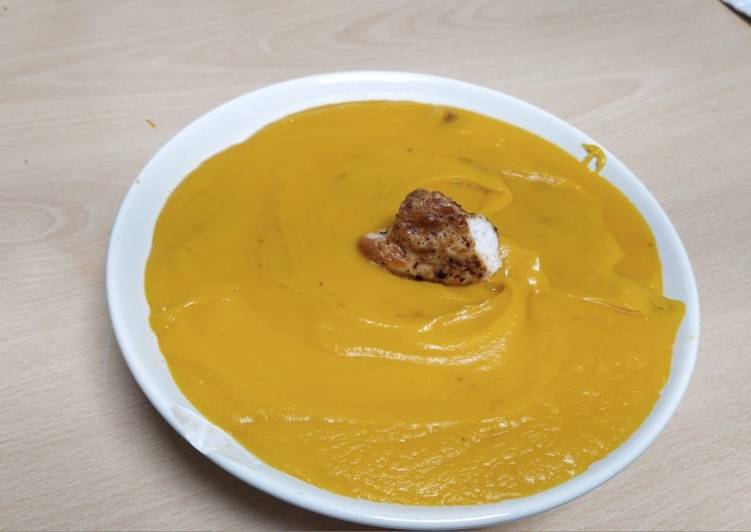 Easiest Way to Make Favorite Vellutata di zucca con petto di pollo