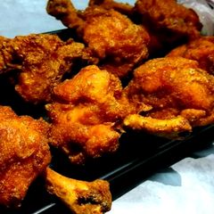 Crispy chicken lollipop A picture of Crispy chicken lollipop.