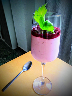 Una foto de Mousse de fresa