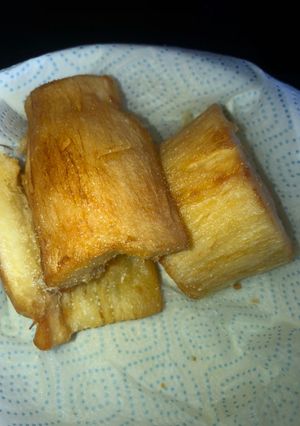 A picture of Fried Cassava/Muhogo.