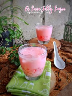 Foto resep Es Susu Jelly Sagoo