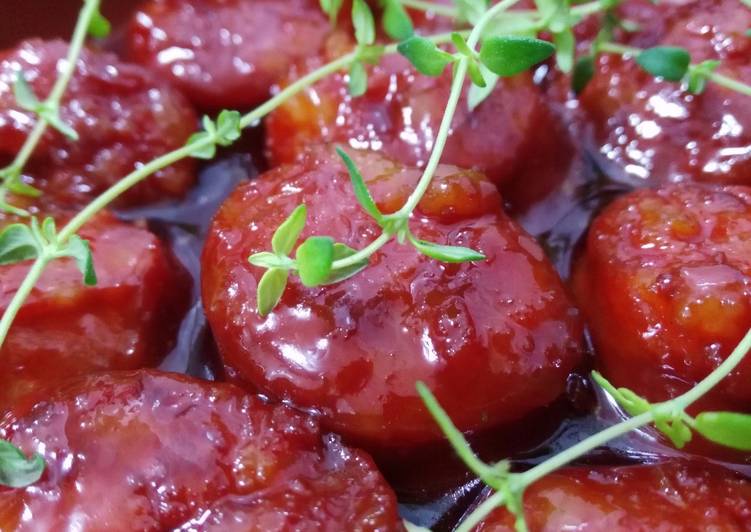 Chorizo al caramelo de vermut con especias