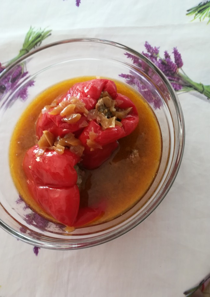 Una foto de Pimientos rellenos de carne picada