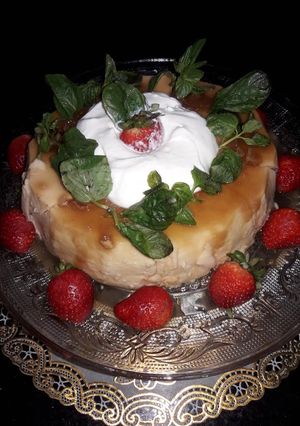 Una foto de Crema Volteada Light a lo Carmelita