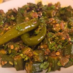 A picture of Spiced okra.