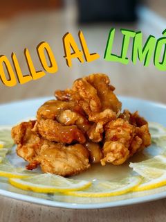 Una foto de Pollo al limón estilo chino
