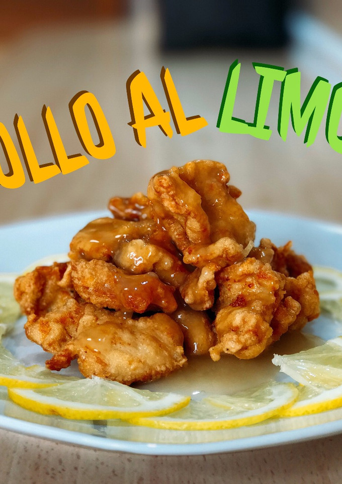 Una foto de Pollo al limón estilo chino