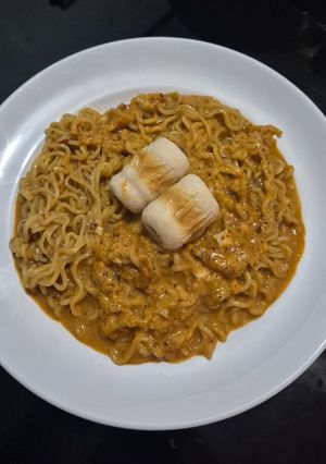 Foto resep Creamy Soy Sauce Noodle versi sat set simpel