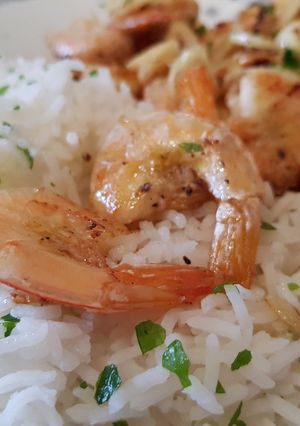 Fokhagymás óriás garnéla recept fotója